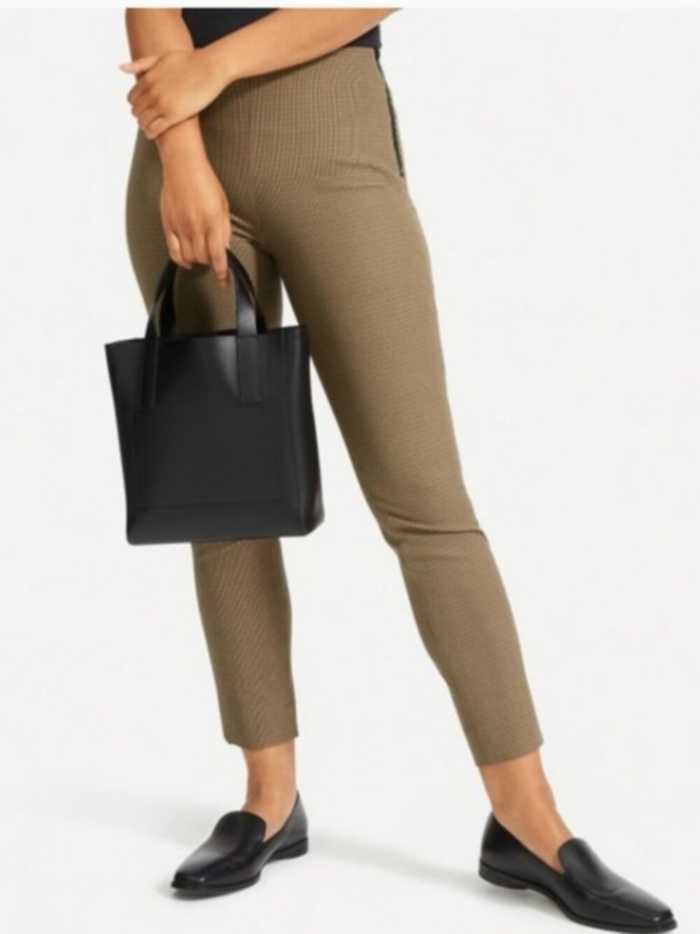 Everlane Pants Women's Size 14 Houndstooth Skinny Stretch Office Business Casual